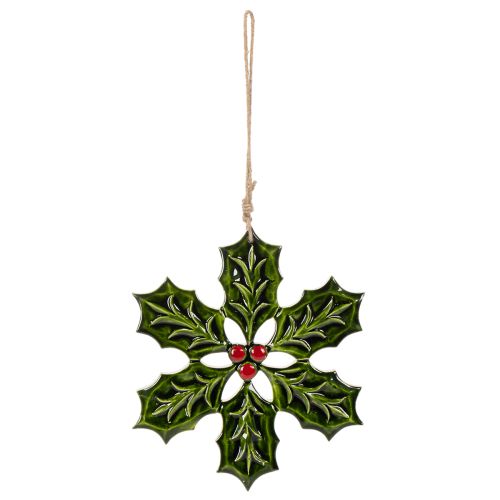 Hulstornament, kerstversiering om op te hangen, 26 cm | Floristik24.nl