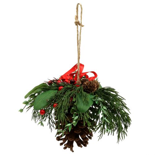 Floristik24 Kersthanger met kegels en bessen 16cm