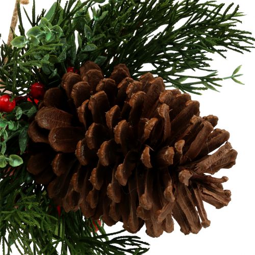 Floristik24 Kersthanger met kegels en bessen 16cm