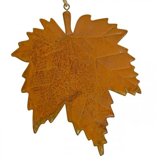 Artikel Herfstdecoratie bladeren metaal roest-look esdoornblad 6 stuks