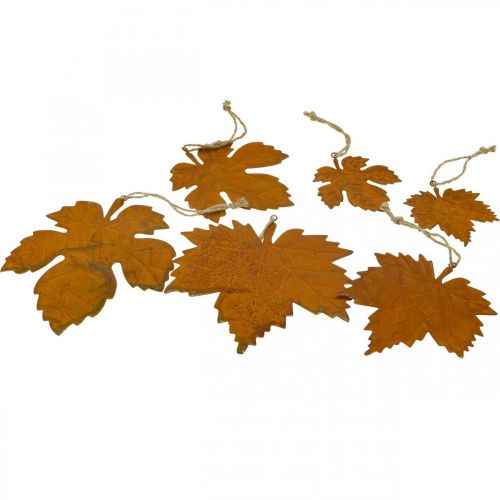 Floristik24 Herfstdecoratiebladeren metaal roestlook esdoornblad 6 st