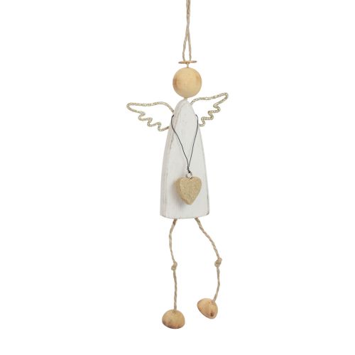 Engel hanger kerstdecoratie om op te hangen H22cm 3st