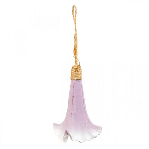 Sierhanger Bellflower paars wit Ø3,5cm H8cm 6st