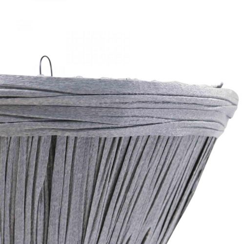 Artikel Hangpot grijs Bloempot voor hanglamp 30×17cm