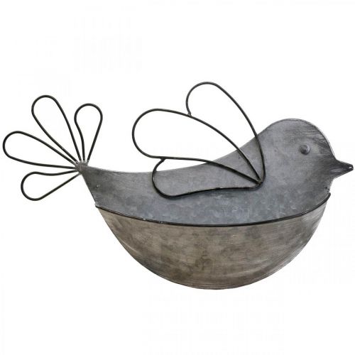 Floristik24 Hangpot metalen vogel wand bloempot om op te hangen 34×22cm