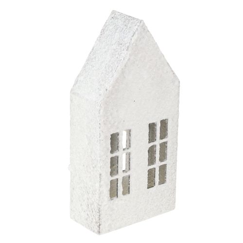 Artikel Miniatuurhuisjes voor interieurdecoratie en sfeer, zeer decoratief, tijdloos design voor in huis, 14 cm, 4 stuks