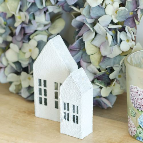 Artikel Miniatuurhuisjes voor interieurdecoratie en sfeer, zeer decoratief, tijdloos design voor in huis, 14 cm, 4 stuks