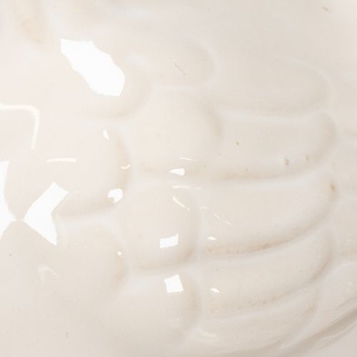 Artikel Kippenfiguurtje, glanzend geglazuurd, voor moderne woondecoratie, 17 cm, 2 stuks