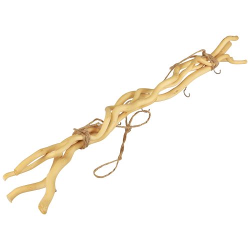 Artikel Hakenlijst, boho wanddecoratie hout, wandhaakdecoratie naturel 60cm