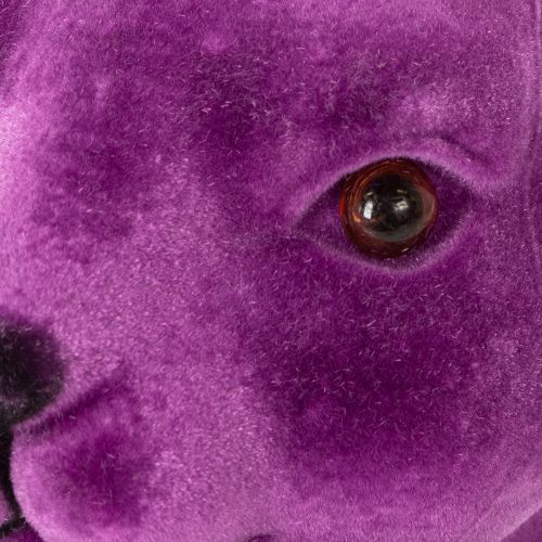 Artikel Denkend Konijn, Konijnenbuste met Fluweelachtige Bekleding, Pasen, 16,5 × 13 × 27 cm