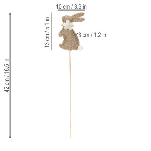 Artikel Decoratieve paashaasfiguur voor lenteversiering en seizoensaccenten, 42 cm, 8 stuks
