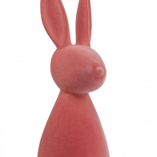 Deco Bunny Deco Paashaas Flocked Oranje Abrikoos H69cm