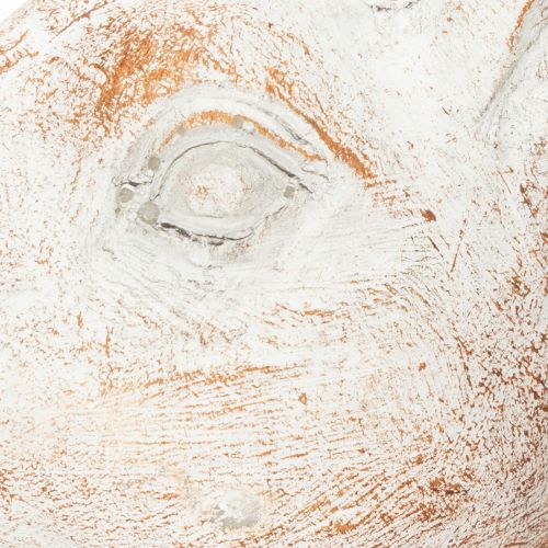 Artikel Konijn zittend decoratief konijn kunststeen wit bruin 15,5x8,5x22cm