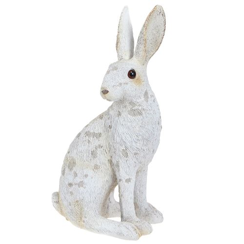 Floristik24 Decoratief konijntje zitfiguur Paashaas Shabby Chic 12×9×25cm