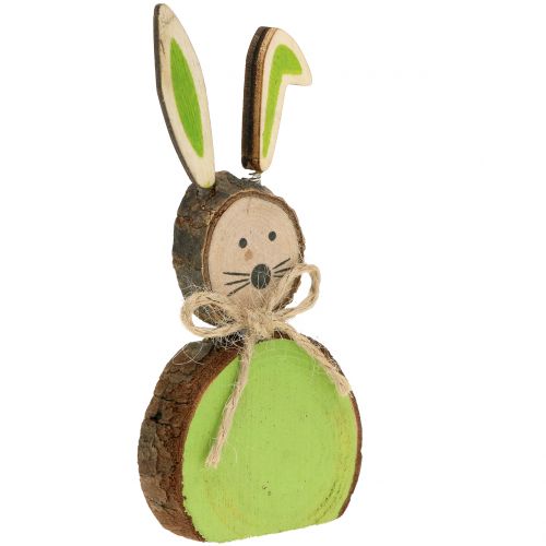 Artikel Deco konijn hout assorti kleuren 10cm 8st