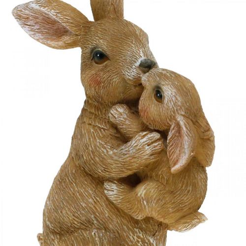 Floristik24 Konijnendecoratiefiguren konijnenfamilie Paasdecoratie H11.5cm 2st