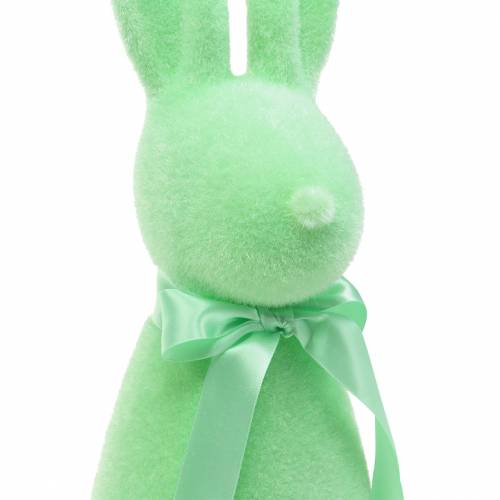Floristik24 Gevlokt konijntje mintgroen H42cm