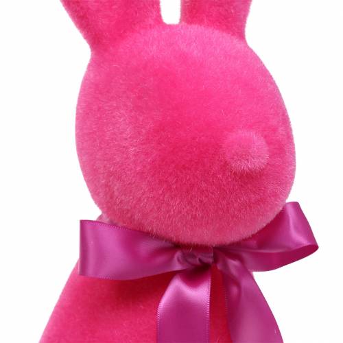 Floristik24 Bunny gevlokt roze H42cm