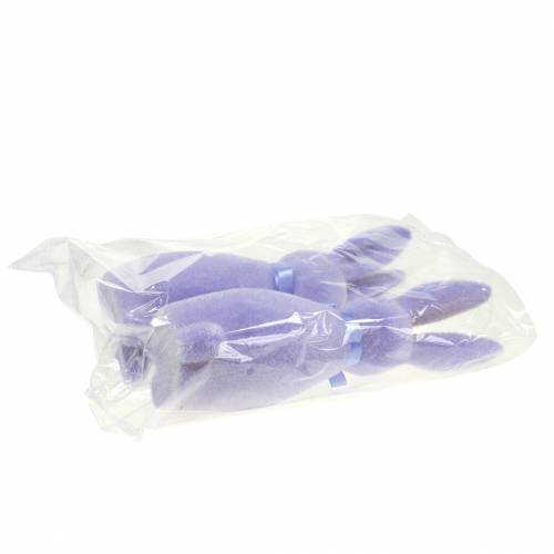 Floristik24 Gevlekt konijn lila paars H30cm 2st