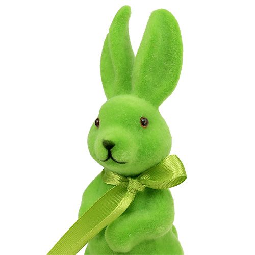 Floristik24 Decoratief konijn stroomden op de stok geassorteerde 15cm 6st