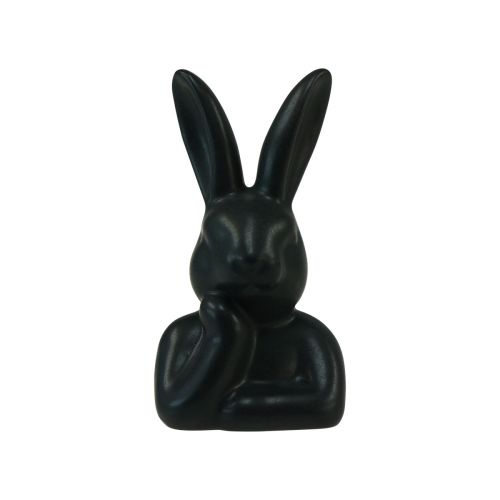 Artikel Konijn denken klein konijn buste zwart 6×4×10,5cm