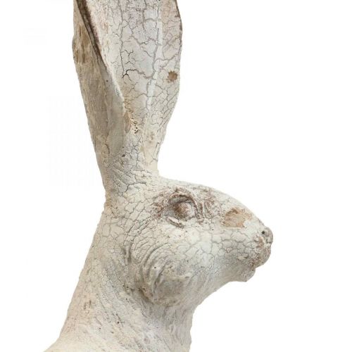 Floristik24 Decoratief konijn zittend shabby chic lente decoratie H25cm 2st