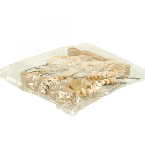 Artikel Konijn Decoratie Tafeldecoratie Pasen Houten Kralen Decoratie Roest Ø6.5cm 6 Stuks