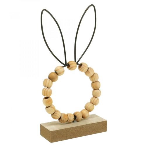 Artikel Konijn Decoratie Tafeldecoratie Pasen Houten Kralen Decoratie Roest Ø6.5cm 6 Stuks