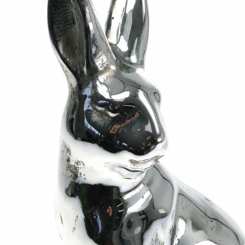 Floristik24 Konijn zilver antiek H31cm
