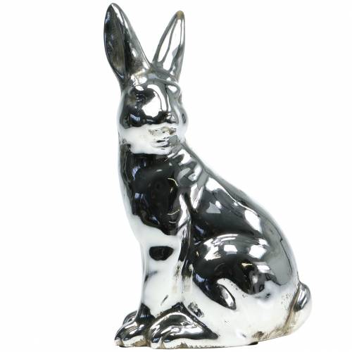 Floristik24 Konijn zilver antiek H31cm