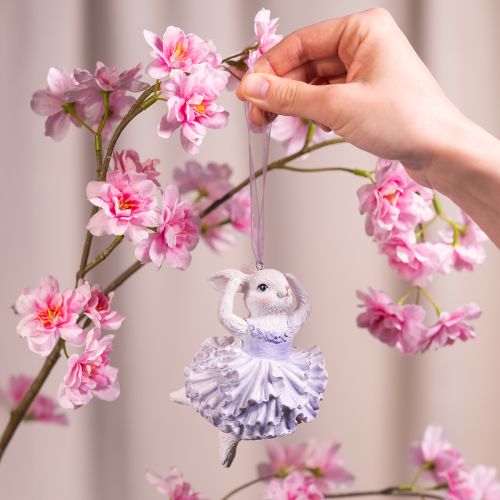 Artikel Ballerina konijntjes hangers, een blikvanger voor paastakken of kerstbomen, 12 cm, 2 stuks