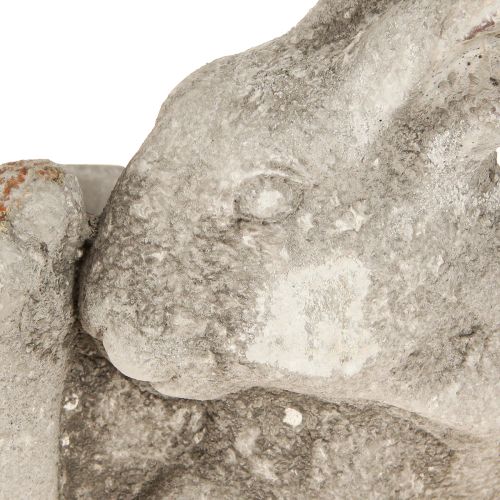 Artikel Konijn decoratieve betonnen bloempot antiek grijs 33,5x17x29,5cm