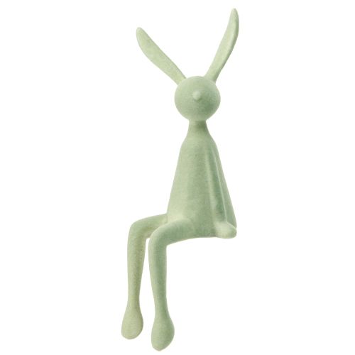 Floristik24 Rabbit Edge Kruk Paashaas Gevlokt – 2e Keuze – Groen Bruin 28cm 3 Stuks