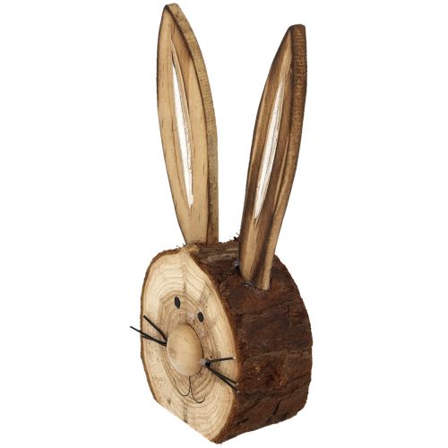 Floristik24 Konijnenkop van hout naturel 11cm - 12cm 6st