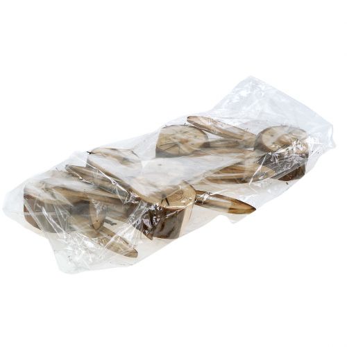Floristik24 Konijnenkop van hout naturel 11cm - 12cm 6st