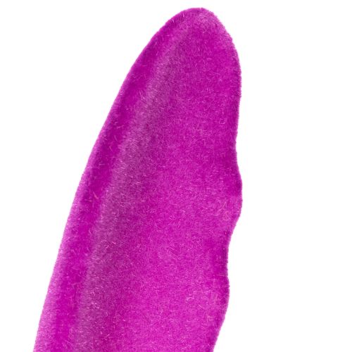 Artikel Paasdecoratie met konijnenoortjes op een stokje, versierd met fluweel, ook te gebruiken als sfeervolle bloemprikkers (31 cm, 4 stuks).