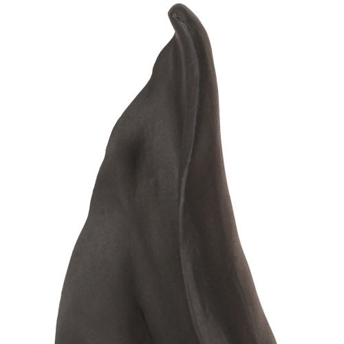 Floristik24 Bunny Ears Decoratie Paashaas in Zwart 20cmx7.5cmx29cm