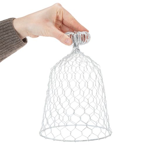 Artikel Vintage draadbel voor rustieke tafeldecoratie in landelijke stijl, 23 cm