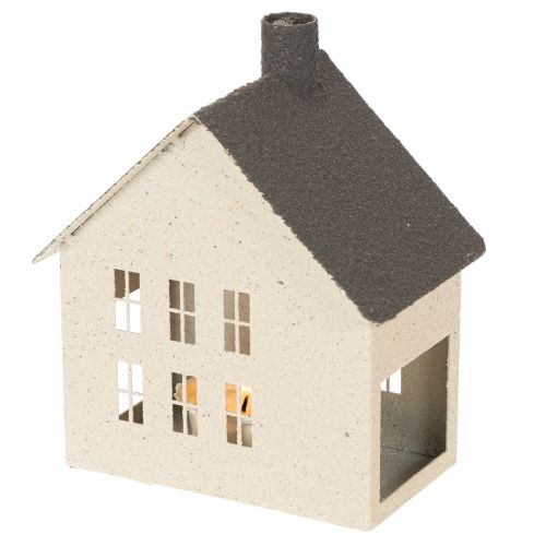 Metalen vuurtorenlantaarn decoratie 16 cm | Floristik24.nl