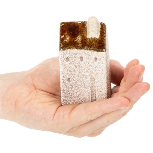 Decoratieve keramische miniatuurhuisjes set, tafeldecoratie, 9 cm, 3 stuks | Floristik24.nl