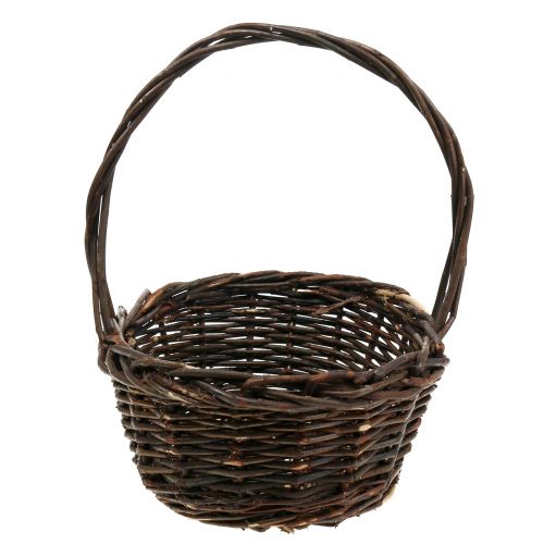 Handvat rieten mand ovaal 28cm x 20cm | Floristik24.nl