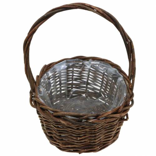 Floristik24 Handvat mand ovaal hout naturel 27 × 20cm H27cm
