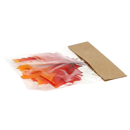 Floristik24 Herfstdecoratie esdoornblad oranjerood 13cm 12st