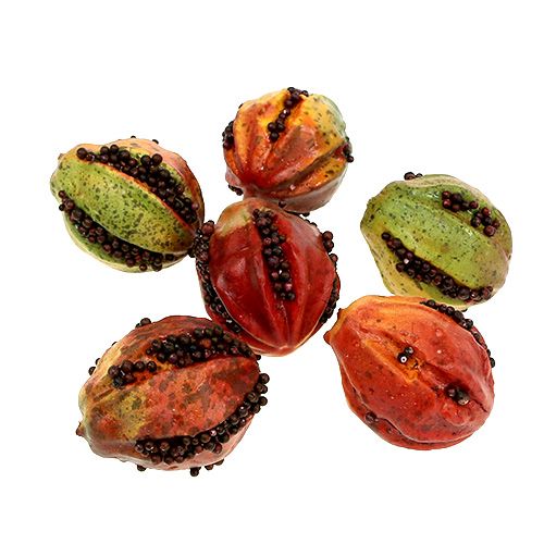 Floristik24 Herfstvruchten 3,5cm rood, bruin 24 st