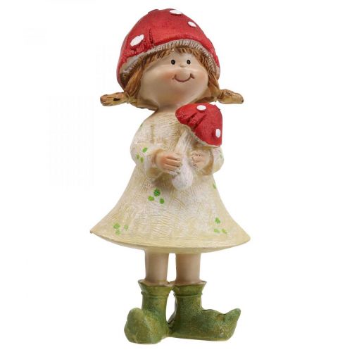 Herfst kinderen decoratieve figuren jongen en meisje paddestoel kinderen 2st