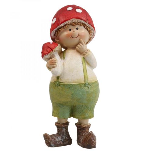 Floristik24 Herfst kinderen decoratieve figuren jongen en meisje paddestoel kinderen 2st
