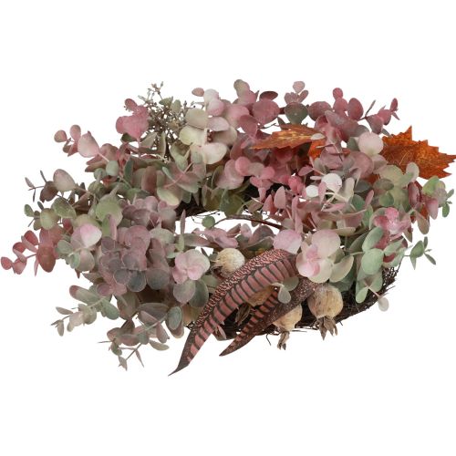 Floristik24 Deurkrans eucalyptus eucalyptuskrans kunstherfst Ø35cm