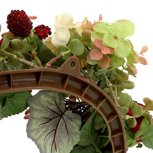 Floristik24 Herfstkrans met bloemen, bessen Ø38cm