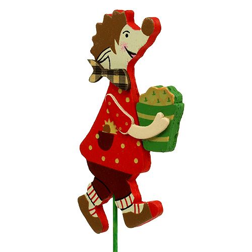 Floristik24 herfstdecoratie op stok Egel met cake 12st