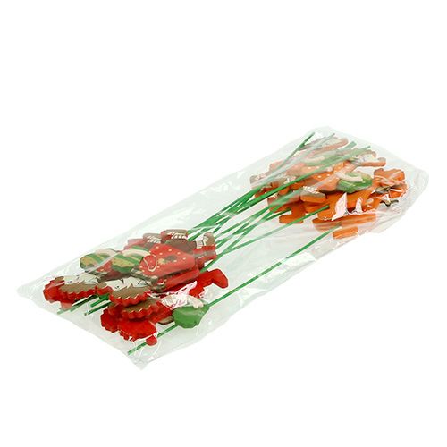 Floristik24 herfstdecoratie op stok Egel met cake 12st